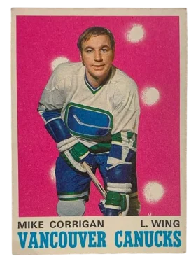 227 Mike Corrigan 1970 71 O Pee Chee from Front Vg