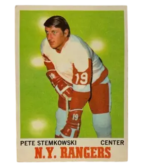 25 Pete Stemkowski 1970 71 O Pee Chee from Front Ex