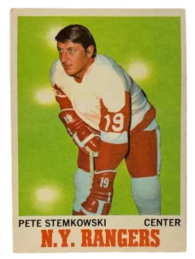 25 Pete Stemkowski 1970 71 O Pee Chee from Front Ex