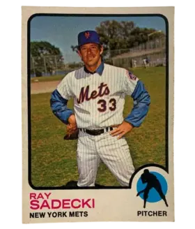 283 Ray Sadecki 1973 O Pee from Chee Front