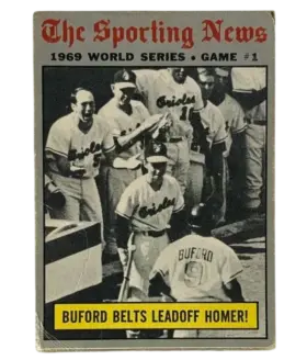 305 World Series Game 1 Buford Belts Leadoff Homer 1970 O Pee from Chee Front