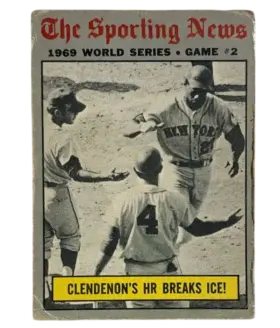 306 World Series Game 2 Clendenon S Hr Breaks Ice 1970 O Pee from Chee Front