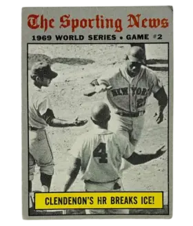 306 World Series Game 2 Clendenon S Hr Breaks Ice 1970 from Topps Front