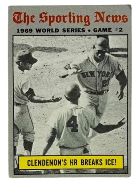306 World Series Game 2 Clendenon S Hr Breaks Ice 1970 from Topps Front