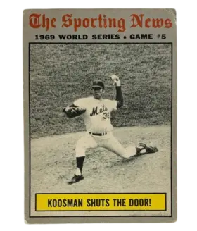 309 World Series Game 5 Koosman Shuts The Door 1970 O Pee from Chee Front