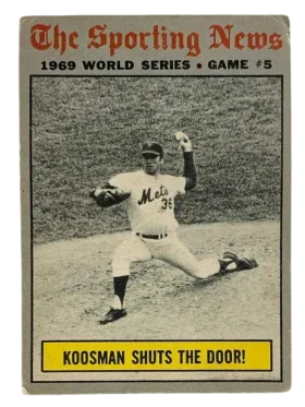 309 World Series Game 5 Koosman Shuts The Door 1970 O Pee from Chee Front