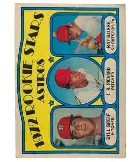 101 Astros 1972 Rookie Stars Bill Greif J R Richard Ray Busse Rs Rc 1972 O Pee from Chee Front