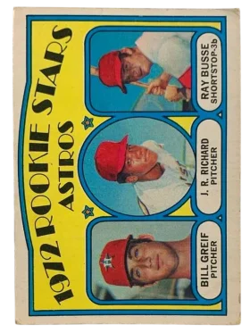 101 Astros 1972 Rookie Stars Bill Greif J R Richard Ray Busse Rs Rc 1972 O Pee from Chee Front