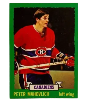 164 Peter Mahovlich 1973 74 O Pee Chee Light from Backs Front