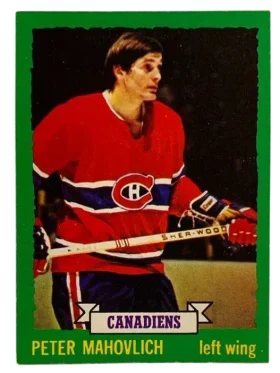164 Peter Mahovlich 1973 74 O Pee Chee Light from Backs Front