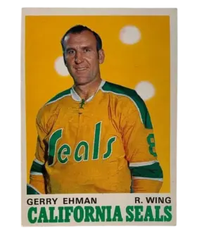 187 Gerry Ehman 1970 71 O Pee Chee from Front Ex