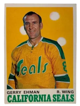 187 Gerry Ehman 1970 71 O Pee Chee from Front Ex