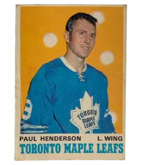 217 Paul Henderson 1970 71 O Pee Chee from Front Pr