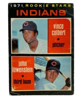 231 Indians 1971 Rookie Stars Vince Colbert John Lowenstein Rs Rc 1971 O Pee from Chee Front