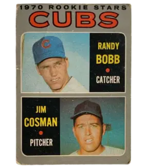 429 Cubs 1970 Rookie Stars Randy Bobb Jim Cosman 1970 O Pee from Chee Front