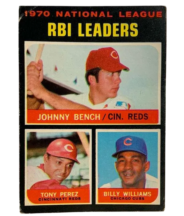64 1970 National League Rbi Leaders Johnny Bench Tony Perez Billy Williams Ll 1971 O Pee from Chee Front