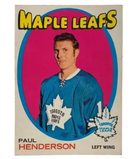 67 Paul Henderson 1971 72 O Pee Chee from Front Vg