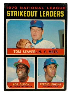 72 1970 National League Strikeout Leaders Tom Seaver Bob Gibson Fergie Jenkins Ll 1971 O Pee from Chee Front