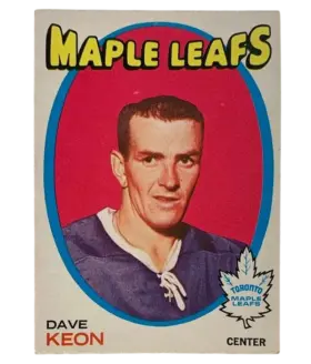 80 Dave Keon 1971 72 O Pee Chee from Front Ex