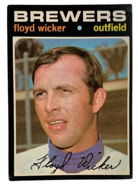 97 Floyd Wicker 1971 O Pee Chee from Front Ex