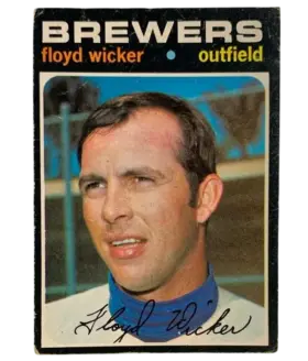 97 Floyd Wicker 1971 O Pee Chee from Front Vg