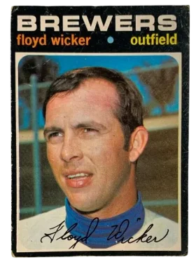 97 Floyd Wicker 1971 O Pee Chee from Front Vg