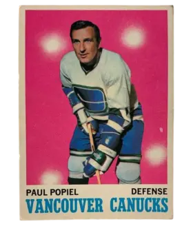 122 Poul Popiel 1970 71 O Pee Chee from Front Ex