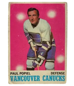 122 Poul Popiel 1970 71 O Pee Chee from Front Pr