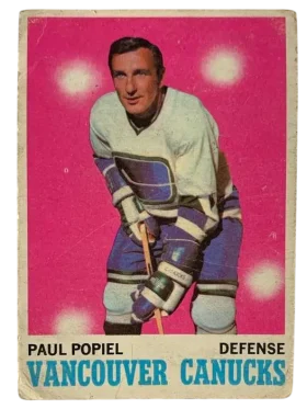 122 Poul Popiel 1970 71 O Pee Chee from Front Pr