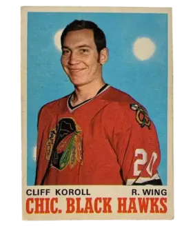 147 Cliff Koroll 1970 71 O Pee from Chee Front