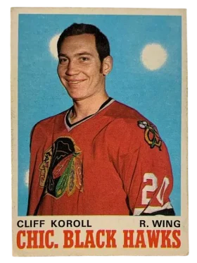 147 Cliff Koroll 1970 71 O Pee from Chee Front