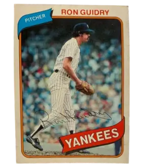 157 Ron Guidry 1980 O Pee from Chee Front