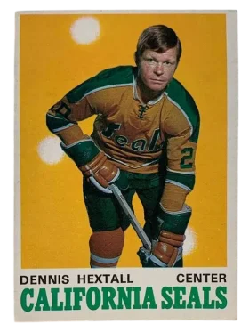 186 Dennis Hextall 1970 71 O Pee Chee from Front Ex