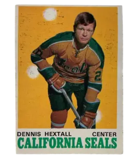 186 Dennis Hextall 1970 71 O Pee Chee from Front Vg