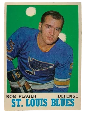 211 Bob Plager 1970 71 O Pee Chee from Front Ex
