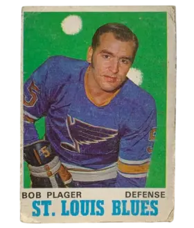 211 Bob Plager 1970 71 O Pee Chee from Front Pr