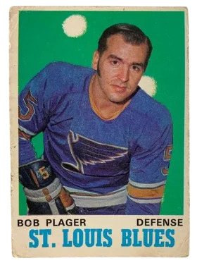 211 Bob Plager 1970 71 O Pee Chee from Front Vg