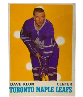 219 Dave Keon 1970 71 O Pee Chee from Front Sc