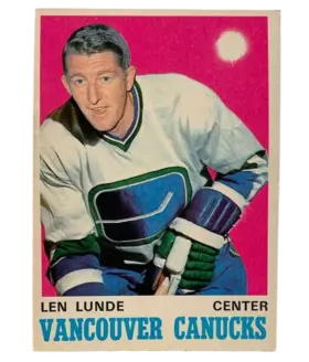 230 Len Lunde 1970 71 O Pee Chee from Front Ex