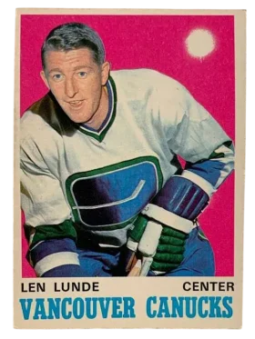 230 Len Lunde 1970 71 O Pee Chee from Front Ex