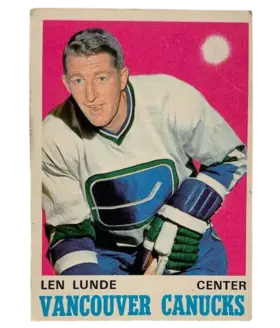 230 Len Lunde 1970 71 O Pee Chee from Front Pr