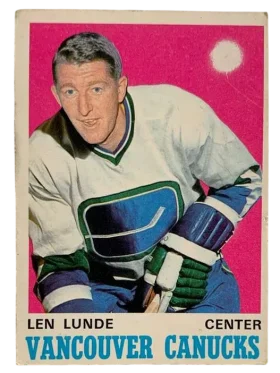 230 Len Lunde 1970 71 O Pee Chee from Front Pr