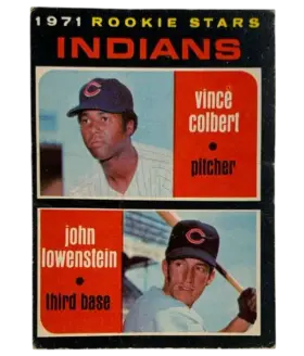 231 Indians 1971 Rookie Stars Vince Colbert John Lowenstein Rs Rc 1971 O Pee Chee from Front Vg