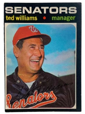 380 Ted Williams 1971 O Pee from Chee Front