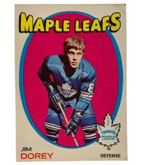 57 Jim Dorey 1971 72 O Pee Chee from Front Vg
