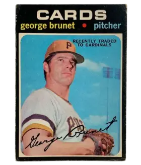73 George Brunet 1971 O Pee Chee from Front Ex