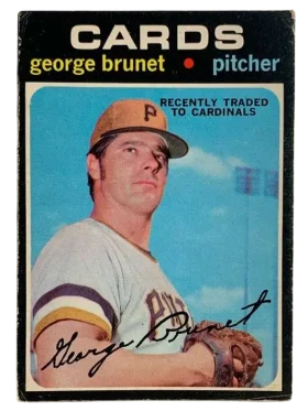 73 George Brunet 1971 O Pee Chee from Front Ex