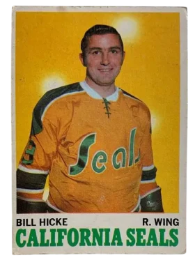 76 Bill Hicke 1970 71 O Pee Chee from Front Pr