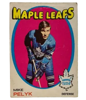 92 Mike Pelyk 1971 72 O Pee Chee from Front Vg