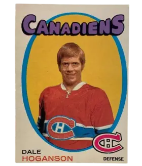 149 Dale Hoganson 1971 72 O Pee from Chee Front